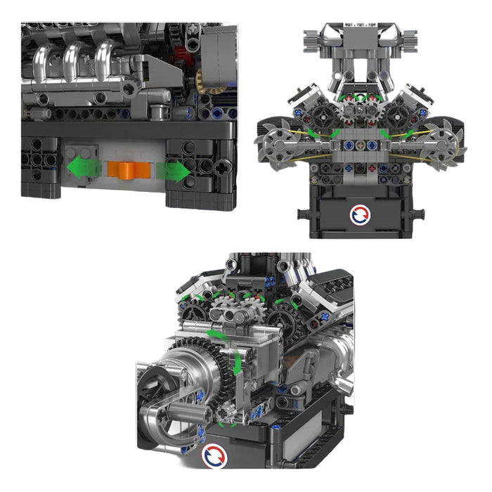 Mould King 10206 MCL Voiture de sport Moteur V8 Blocs de construction (737 pièces)