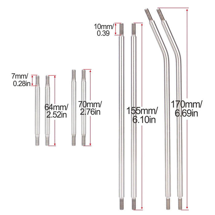 LCG Links Set for Axial SCX10 Capra 1/10