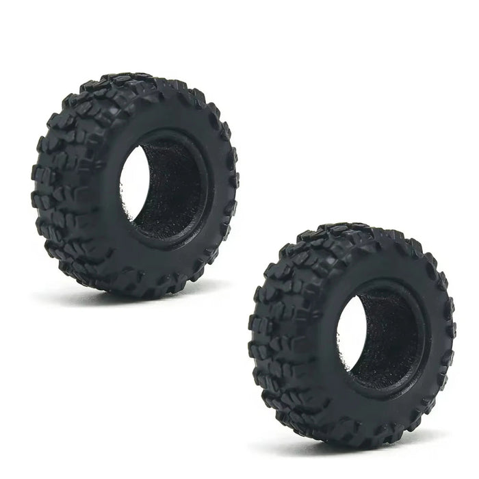 4PCS 35.5x14.28mm 0.7" Wheel Tire for Axial SCX30 1/30