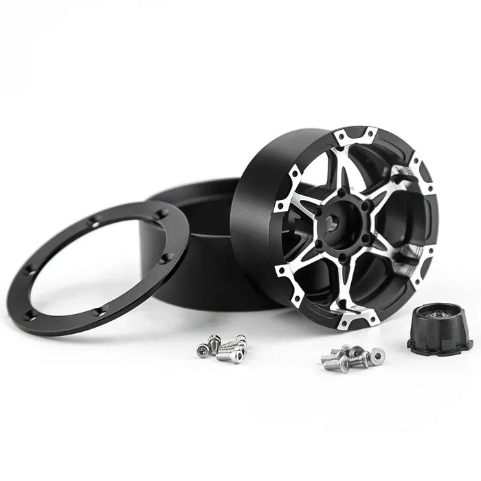 4PCS 1.9" 52x22mm 1/10 Crawler Beadlock Wheels (Metal)