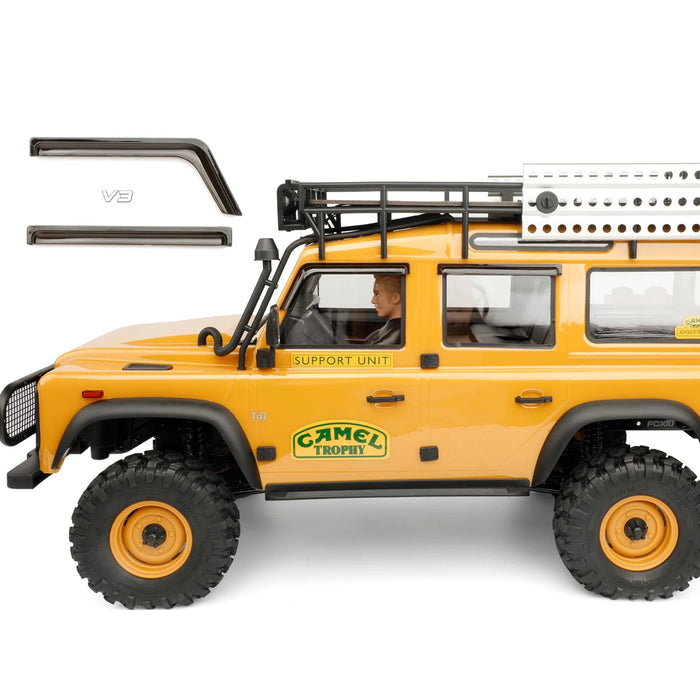 RCDream Side Window Rain Guards for FMS FCX10 Camel Trophy Defender 1/10