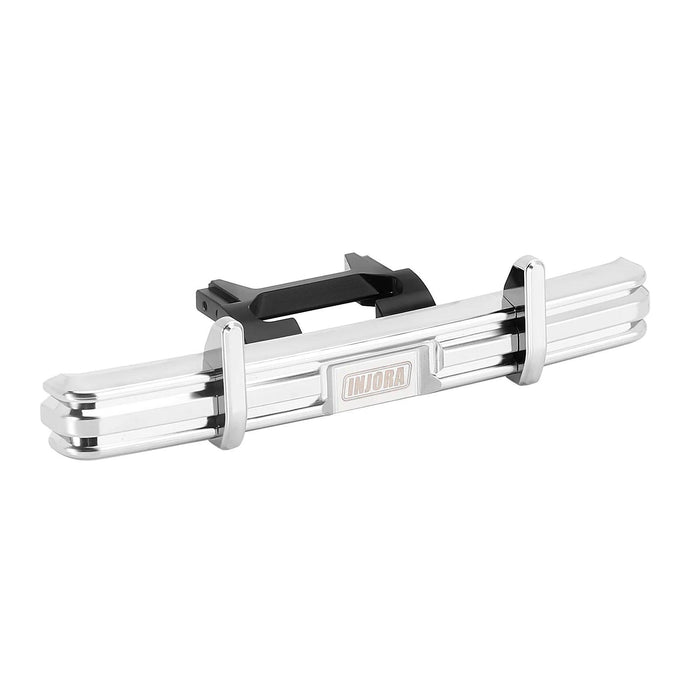 INJORA Front Rear Bumper with Dual Exhaust for Traxxas TRX4M 1/18 (Aluminium)