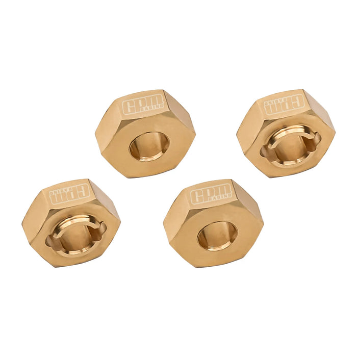 GPM Wheel Hexes for LOSI Micro-B/T 1/24 1/28 (Brass)