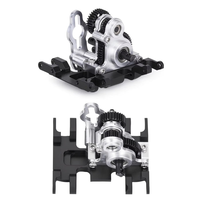 Fimonda Transmission w/ Delrin Skid for Axial SCX24 AX24 1/24 (Alu)