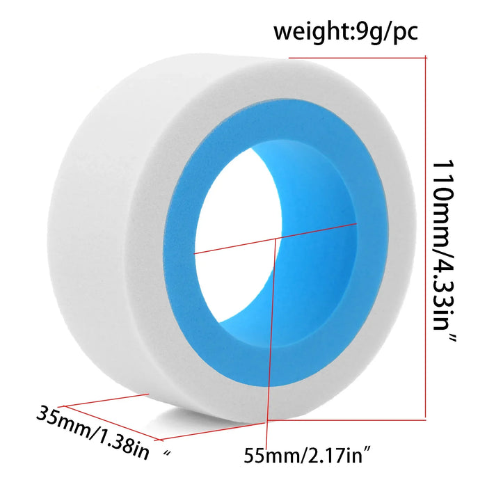 4PCS 1.9" 110x35mm 1/10 EVA Dual Stage Foam