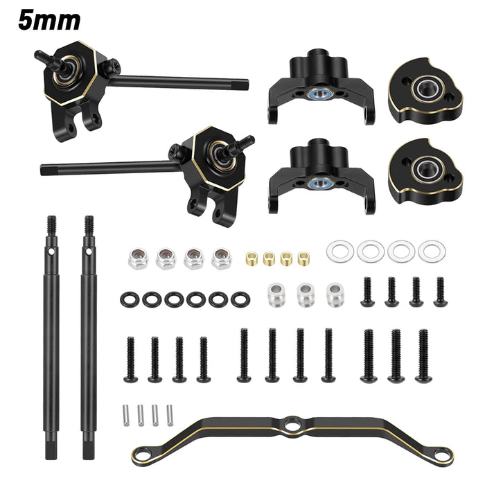 C-hubs, poids, kit d'élargissement de biellette de direction CVD pour Traxxas TRX-4M 1/18 (Metaal)