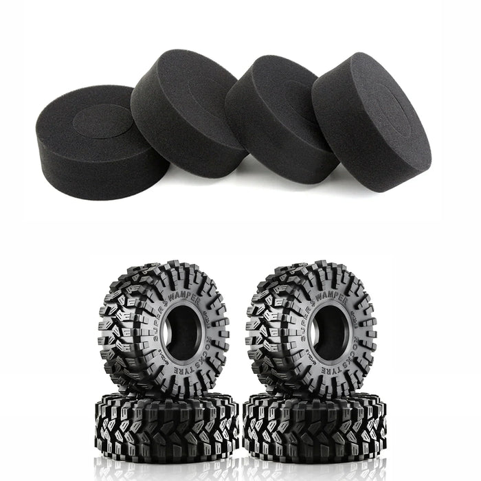 4PCS 1.9" 120x48mm 1/10 Crawler Tires (Rubber)
