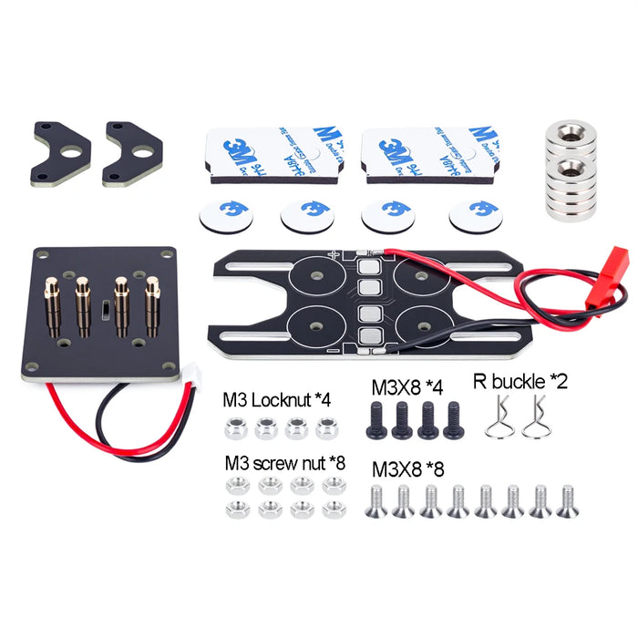 Magnet Power Supply Body Post Set for Traxxas TRX4 TRX6, 1/10 1/8