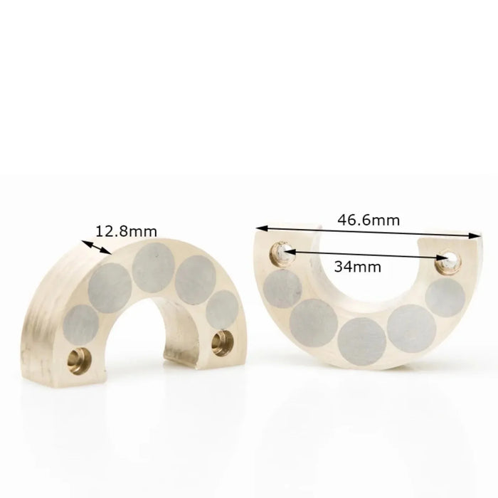 Rhino Capra Axles 12.8mm Counterweight for Axial SCX10 etc 1/10 (Metaal)