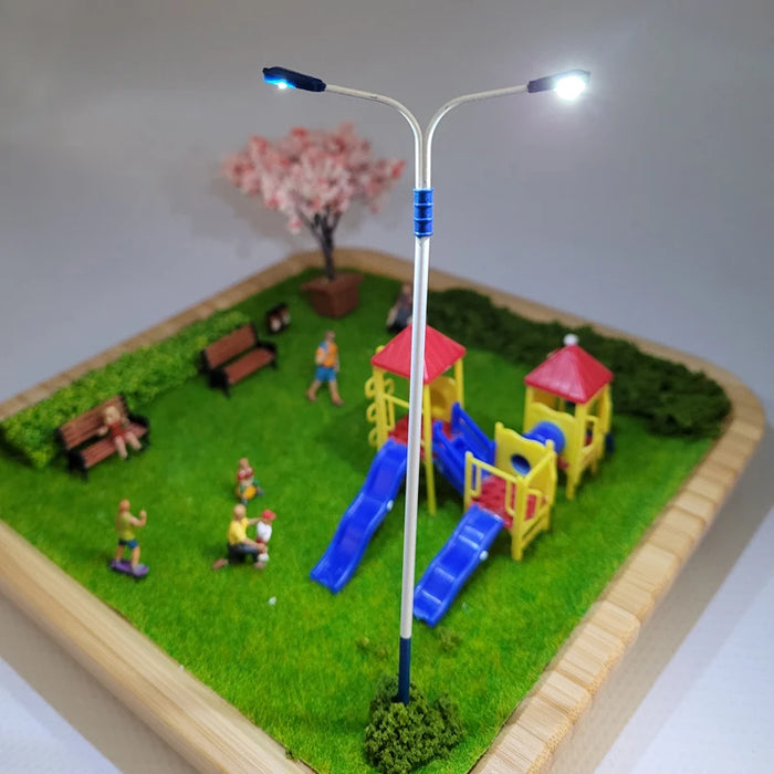 1PC 12/15cm LED Straßenlaternen Modell 1/87/ 1/50 HO