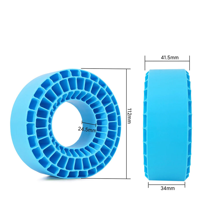 INJORA 4PCS 1.9" 120–124×45–48mm Tires Silicone Rubber Inserts