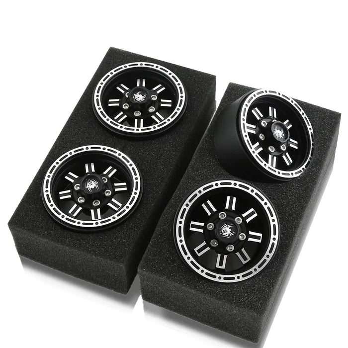 4PCS 1.9" 52x22mm 1/10 Crawler Beadlock Wheels (Metal)