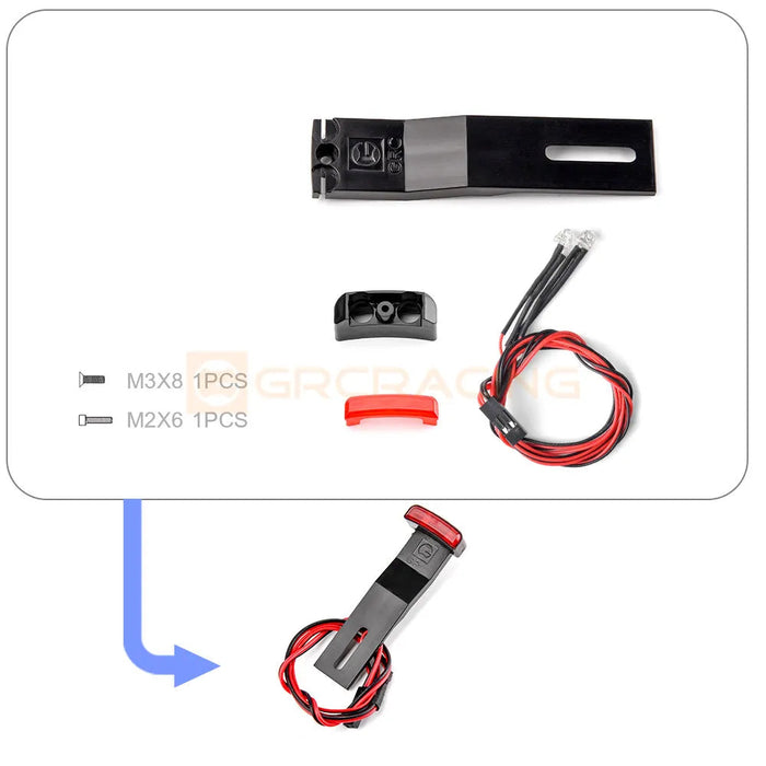 RCDream Spare Tire Brake Light for Yikong YK4107 1/10 (Plastic)