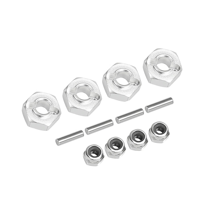 Ensemble d'arbre de transmission CVD, essieux, hexagones de roue pour Losi Micro-B 1/24, Micro-T 1/28 (RVS)