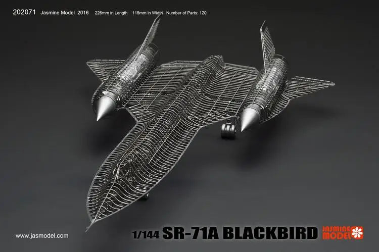 202071 3D 1/144 SR-71A BLACKBIRD Voll-PE-Modellpuzzle (120 Teile, Metall)