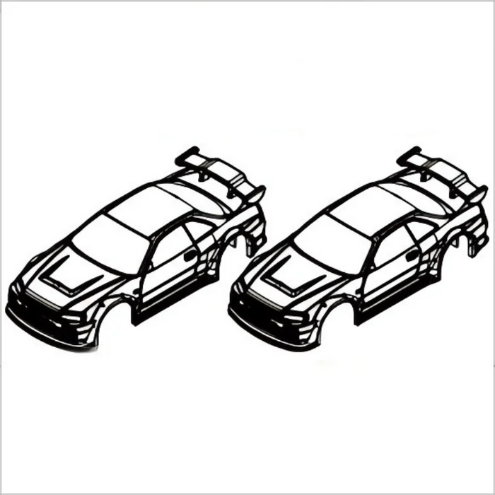 2PCS Body Shell for Turbo Racing C64 C74 1/76 760138