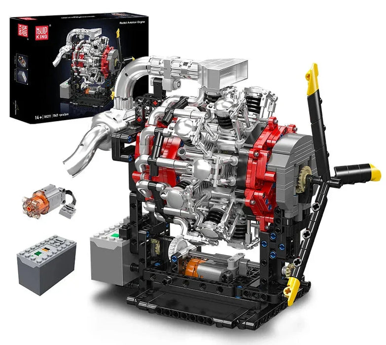 Mould King 10211 Radial Aviation Engine Building Blocks (1147 Stukken)