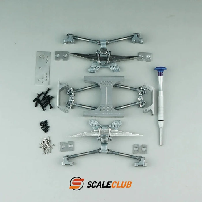 Scaleclub Qianqiu Two-axle Rear Suspension for Tractor Truck 1/14 (Metaal)