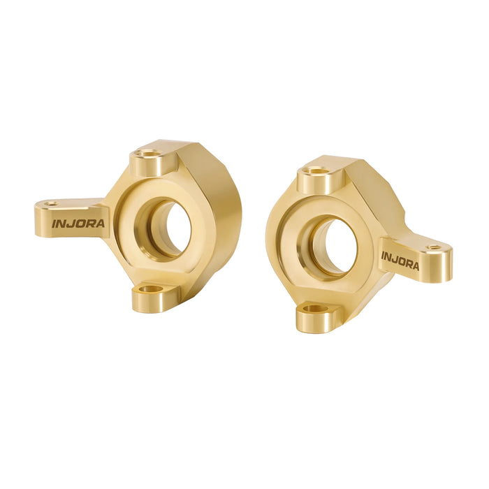INJORA Front Steering Knuckles Upgrade Parts for Axial SCX24 1/24 (Messing)