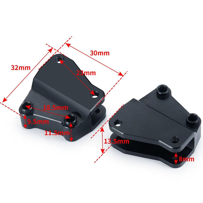 2 Stück Stoßdämpferhalter für Axial RBX10 AXI03005 1/10 (Aluminium)