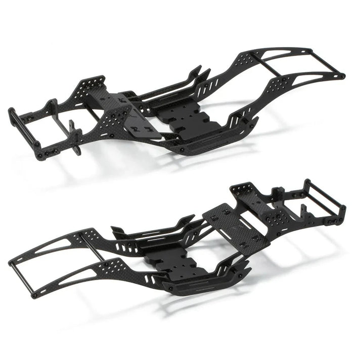 LCG Chassis Kit Frame w/ Delrin Skid for Axial SCX10 II 1/10 (Koolstofvezel)