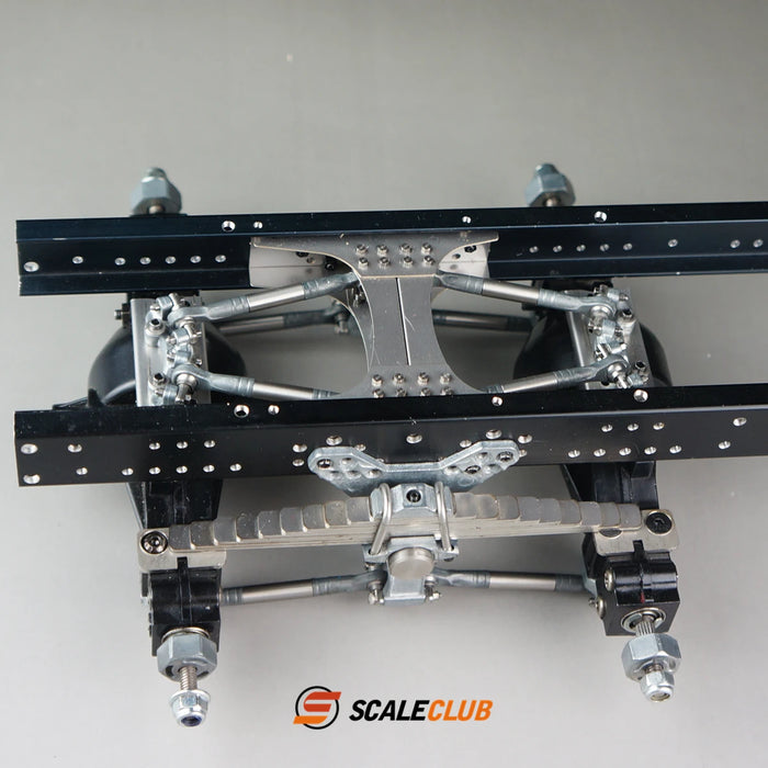 Scaleclub Qianqiu Suspension arrière à deux essieux pour camion tracteur 1/14 (Metaal)