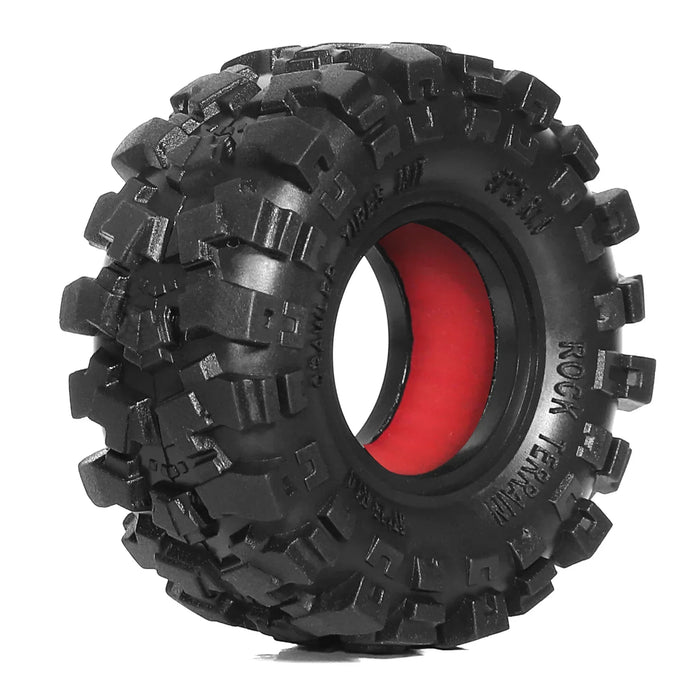 4PCS 1.0" 57x25mm 1/18 1/24 Crawler Tires (Rubber)