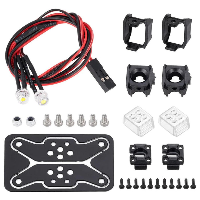 Simulation Led Light Spotlight Headlamp w/ Bracket 1/10