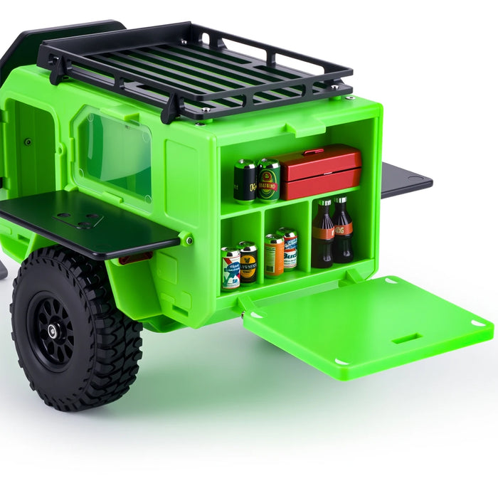 Off-Road Camping Trailer, Utility Trailer w/ Stickers 1/18 1/24