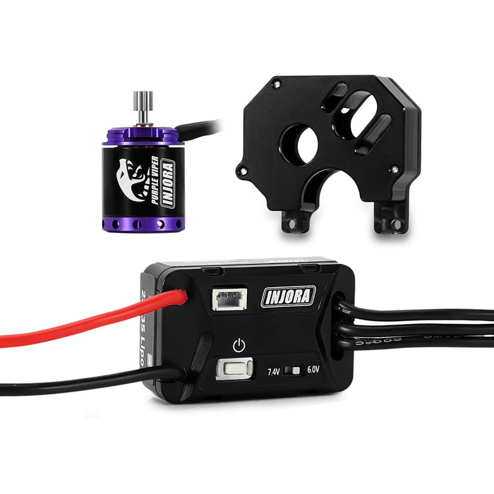 Injora MBL32 G2 ESC & 1721 Purple Viper Motor for Axial SCX24 1/24