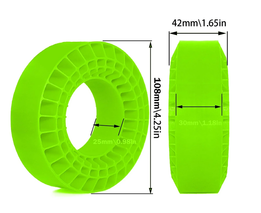 4PCS 1.9" 108x42mm 1/10 Silicone Rubber Tire Inserts (Rubber)