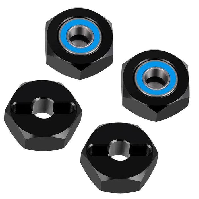 4PCS 12mm Wheel Hex Hub Adapters for Losi JRX2 1/16 (Aluminium)