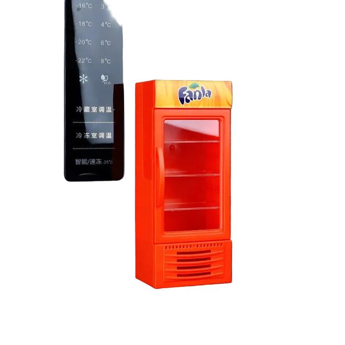 Mini Simulation Cola Refrigerator Model Decoration 1/10