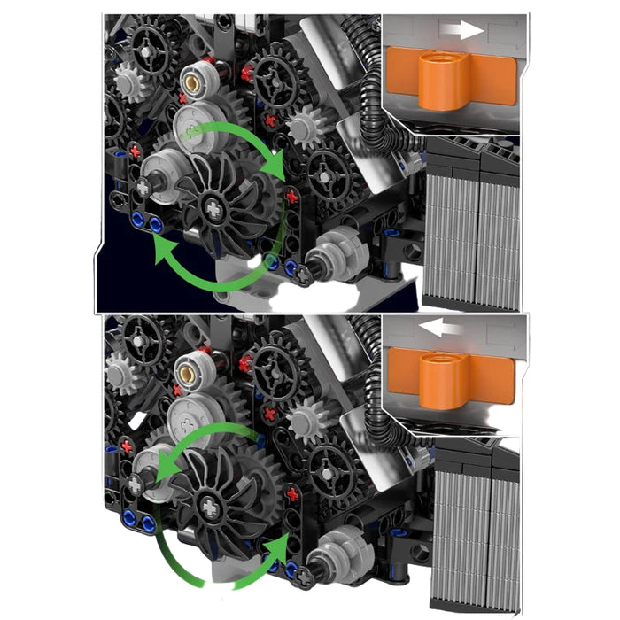 Mould King 10230 Voiture A8 Moteur W12 Blocs de Construction (871 Pièces)