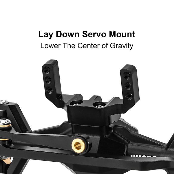 INJORA +5mm Diamond Portal Axles w/ Steering Knuckles & Covers for Traxxas TRX4M 1/18
