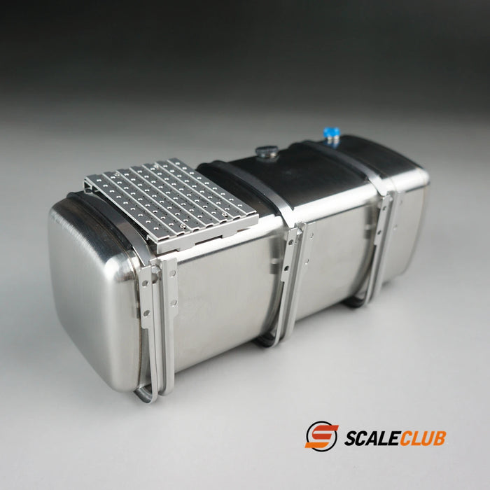 Scaleclub Pedal Fuel Tank w/ Urea Tank for Tractor Truck 1/14 (Metaal)