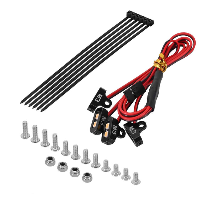 INJORA 1/10 4LED Felsenlichter Set (Weiß, Gelb)