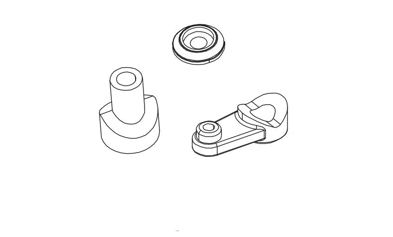 2-Gang Servo-Horn-Set für Absima CR4.4 1/10