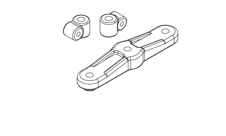 Servo-Horn-Set (DIG-Bremse) für Absima CR4.4 1/10