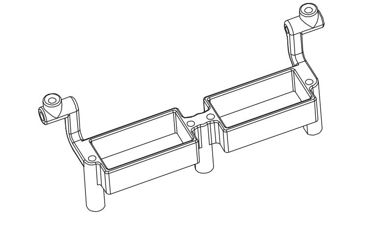 Servo-Halterung (Differenzialsperre) für Absima CR4.4 1/10