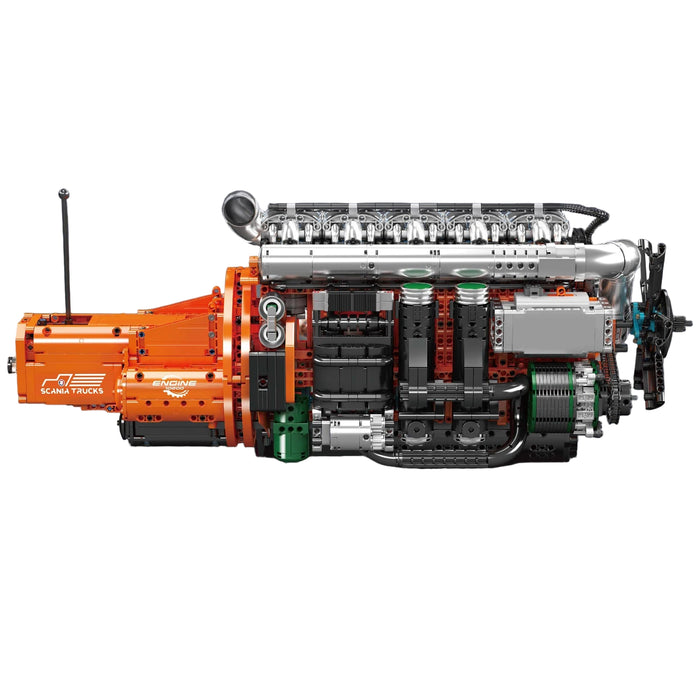 Mould King 10200 Scania Truck Engine + Transmission Building Blocks (3236 Pieces)