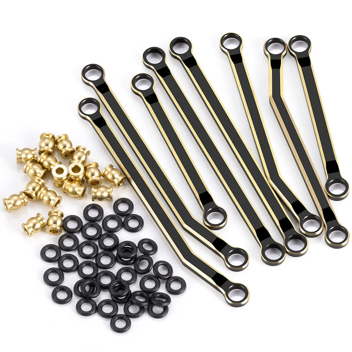 Vorderer hinterer oberer unterer Verbindungsstangen-Satz für Redcat Ascent 1/18 (Messing)