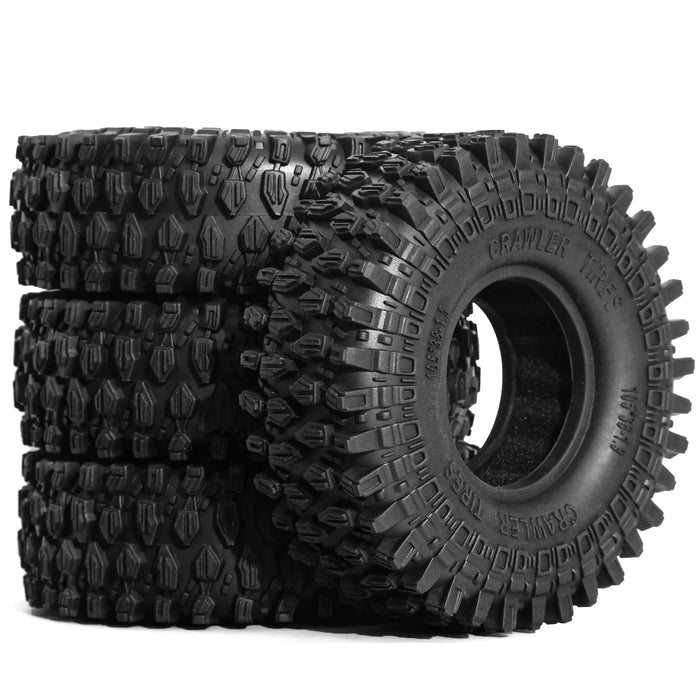 4PCS 1.9" 105x38mm 1/10 Crawler Tires (Rubber)