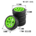 4PCS 103x40mm 1/8 Drift Wheel Set (Kunststof + rubber) - upgraderc