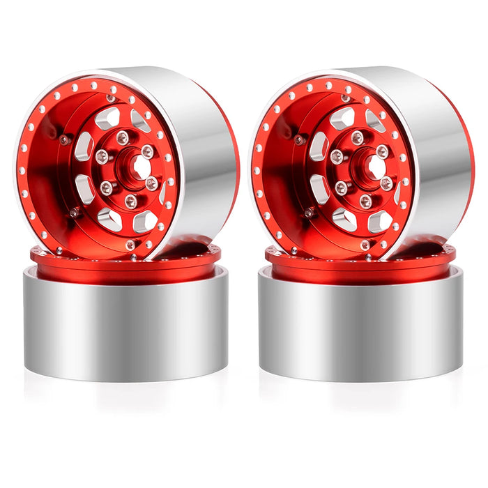 4PCS 1.9" 57x32mm Beadlock-Felgen Crawler 1/10 (Alu)