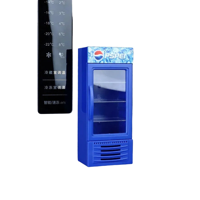 Mini Simulation Cola Refrigerator Model Decoration 1/10