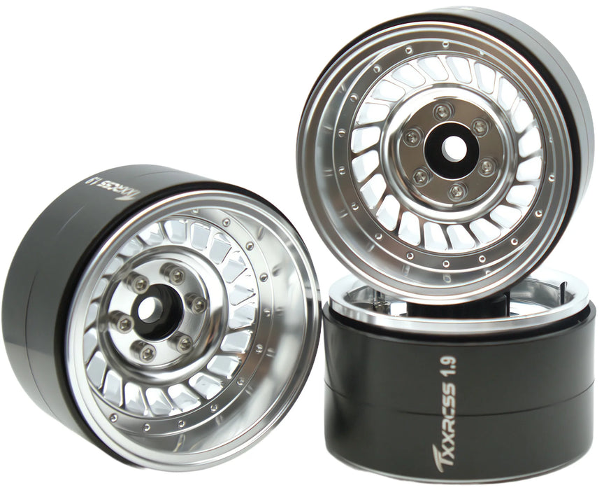 TxxRcss 4PCS 1.9" 55x27mm Beadlock Wheels Rims 1/10