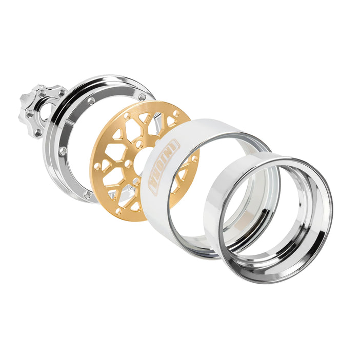 4PCS -9,65mm Décalage 1,9" 56,5x29,5mm Roues ModuWheel Beadlock 1/10