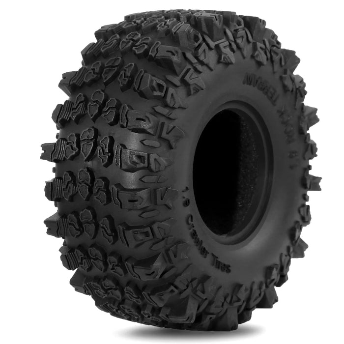 4PCS 1.9" 118x45mm 1/10 Crawler Beadlock Wheels Set (Rubber)