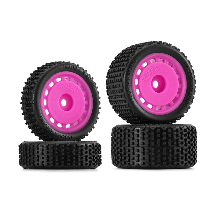 Pre-mounted Pin Wheels Set for Losi Micro-B 1/24